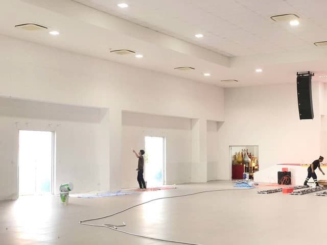 MTTS auditorium renovation site photo