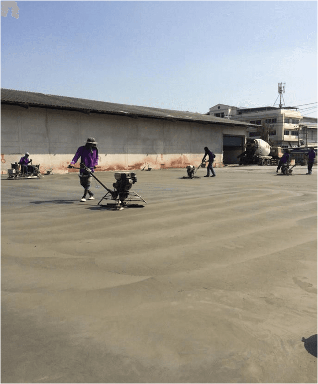 Warehouse structure progress photo